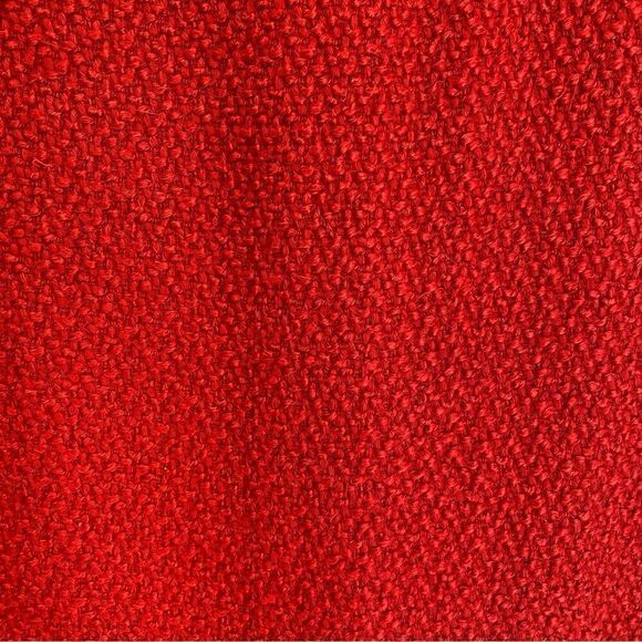 Moulinette Soeurs Anthropologie Red Wool Blend Tweed Pencil Skirt Women's 2 - Picture 3 of 6